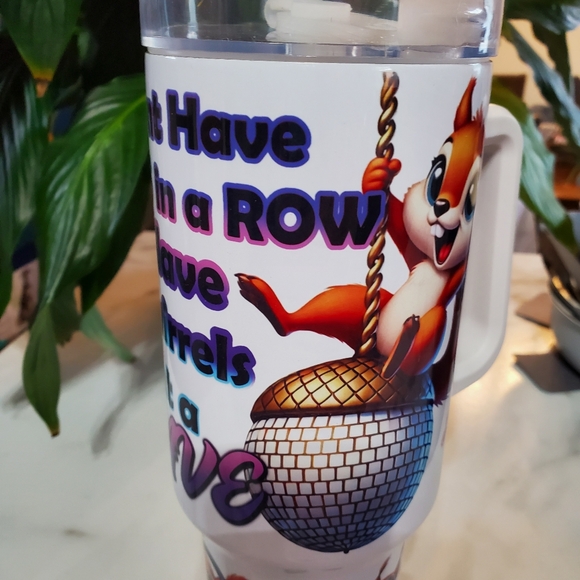 Squirrels at a RAVE 40oz Traveler Tumbler 💜sale - Picture 17 of 17